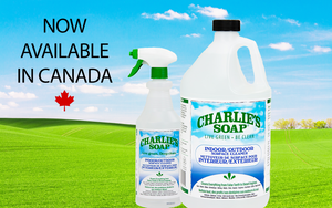 Charlie's Soap Indoor/Outdoor Surface Cleaner Now Available in Canada!